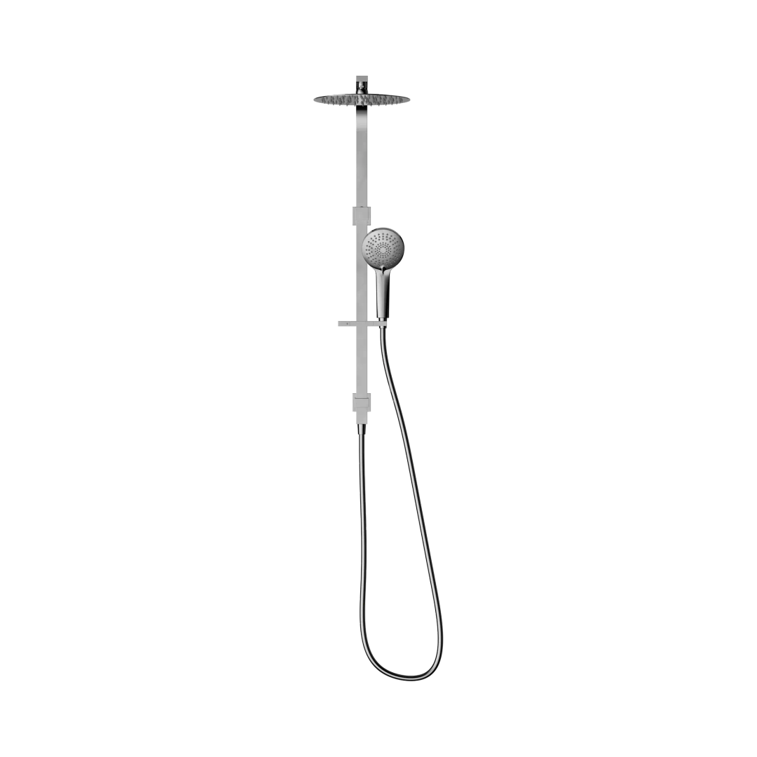 Nero Bianca Twin Shower Chrome
