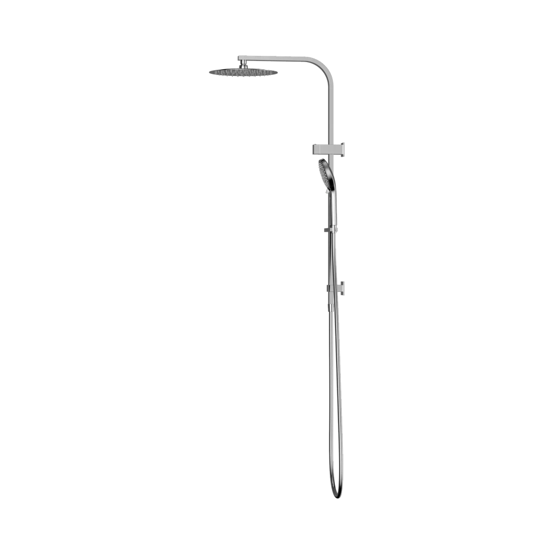 Nero Bianca Twin Shower Chrome