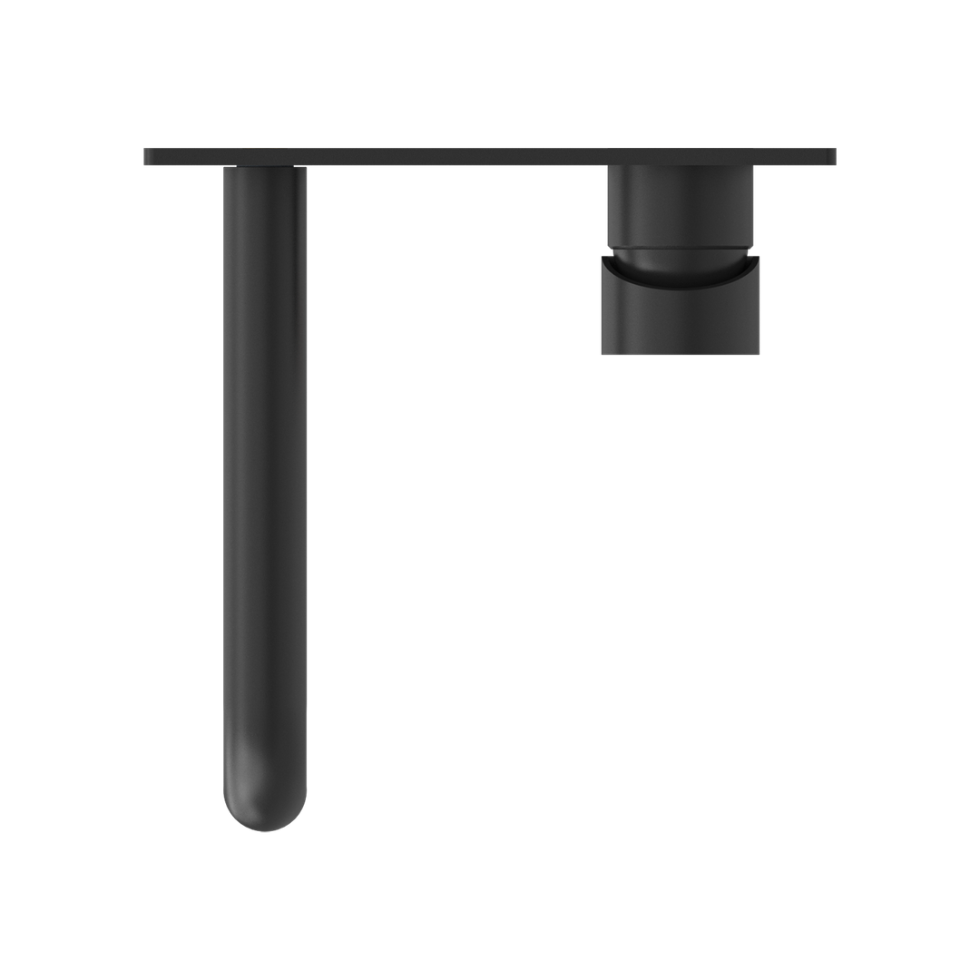 Nero Dolce Wall Basin Mixer (Stylish Spout) Matt Black