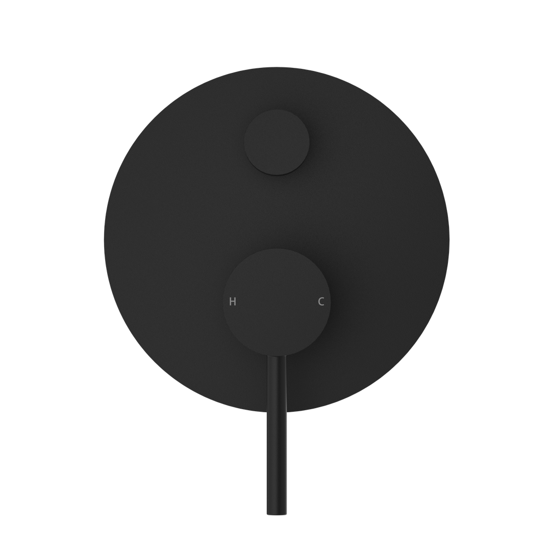 Nero Dolce Shower Mixer With Divertor - Matt Black