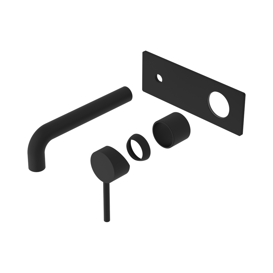 Nero Dolce Wall Basin/Bath Mixer Trim Kits Only Matte Black