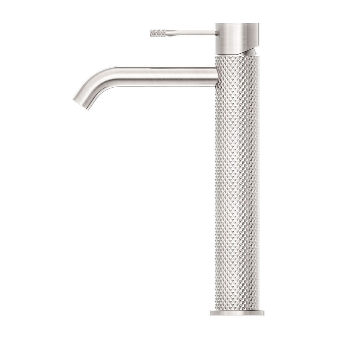 Nero Opal Tall Basin Mixer Brushed Nickel