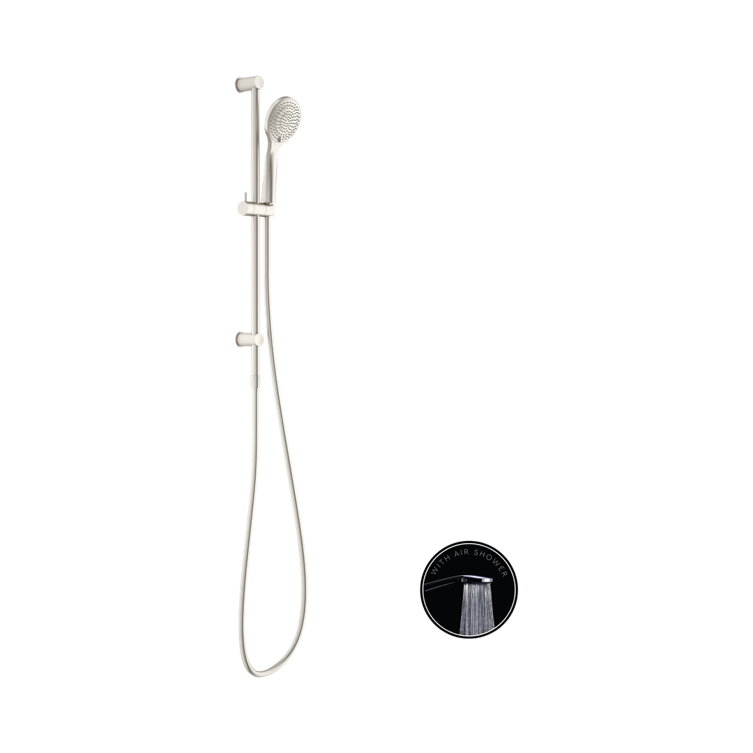 Opal Nero Shower Rail With Air Nero Shower - Brushed Nickel