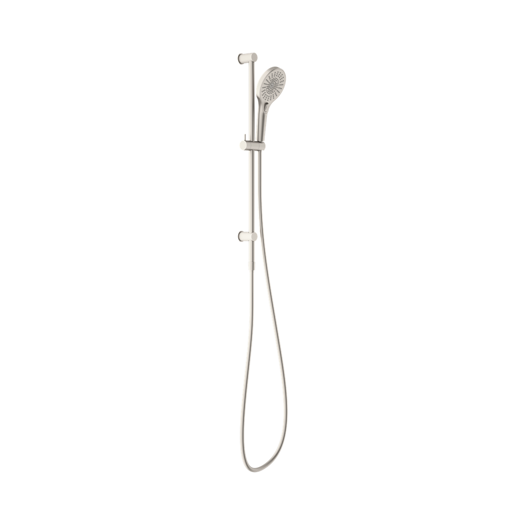 Opal Nero Shower Rail - Brushed Nickel