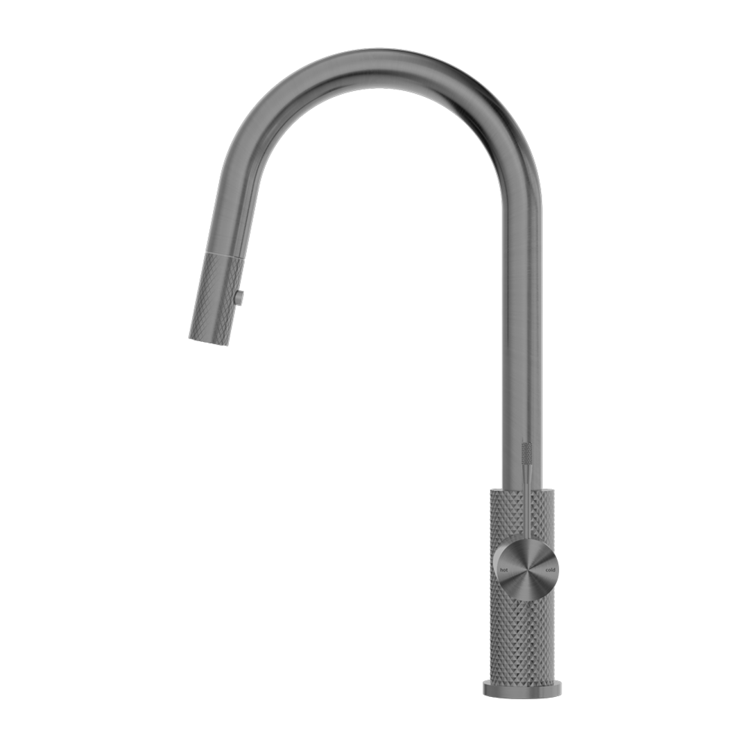 Nero Opal Pull Out Sink Mixer with Veggie Spray - Graphite