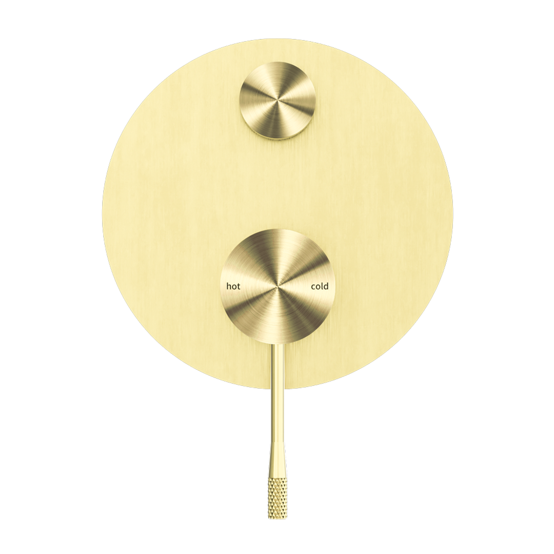 Nero Opal Shower Mixer With Divertor Brushed Gold