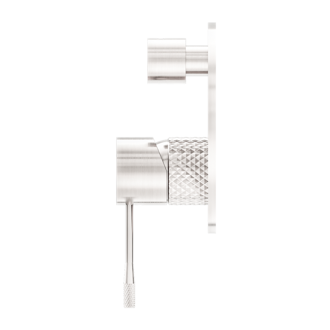 Nero Opal Shower Mixer With Divertor Brushed Nickel