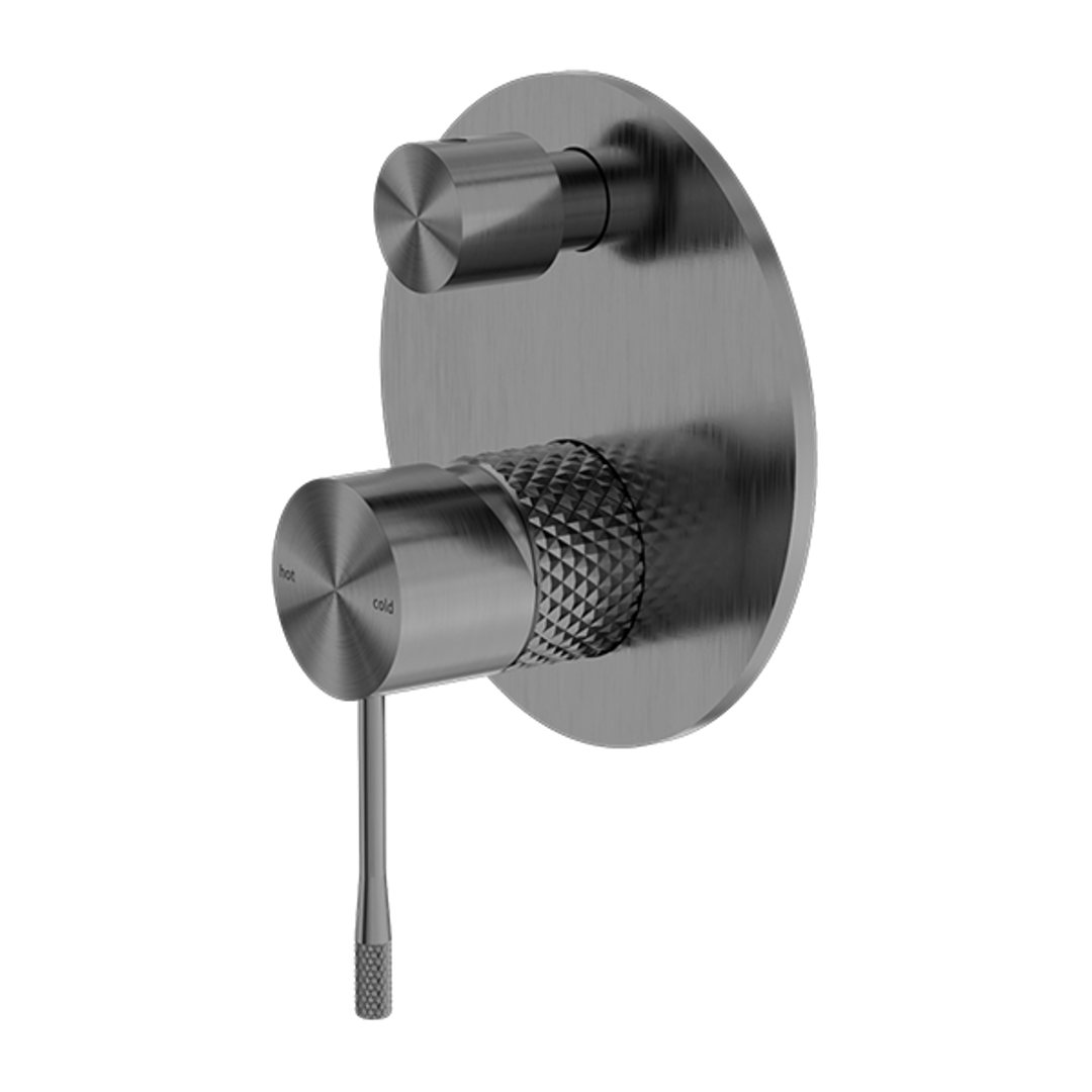 Opal Shower Mixer With Divertor Gunmetal