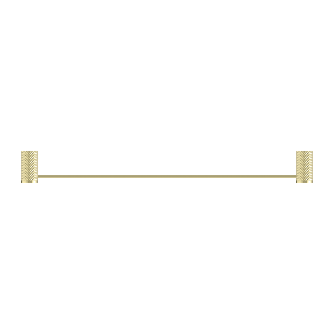 Nero Opal Single Towel Rail Brushed Gold 600mm