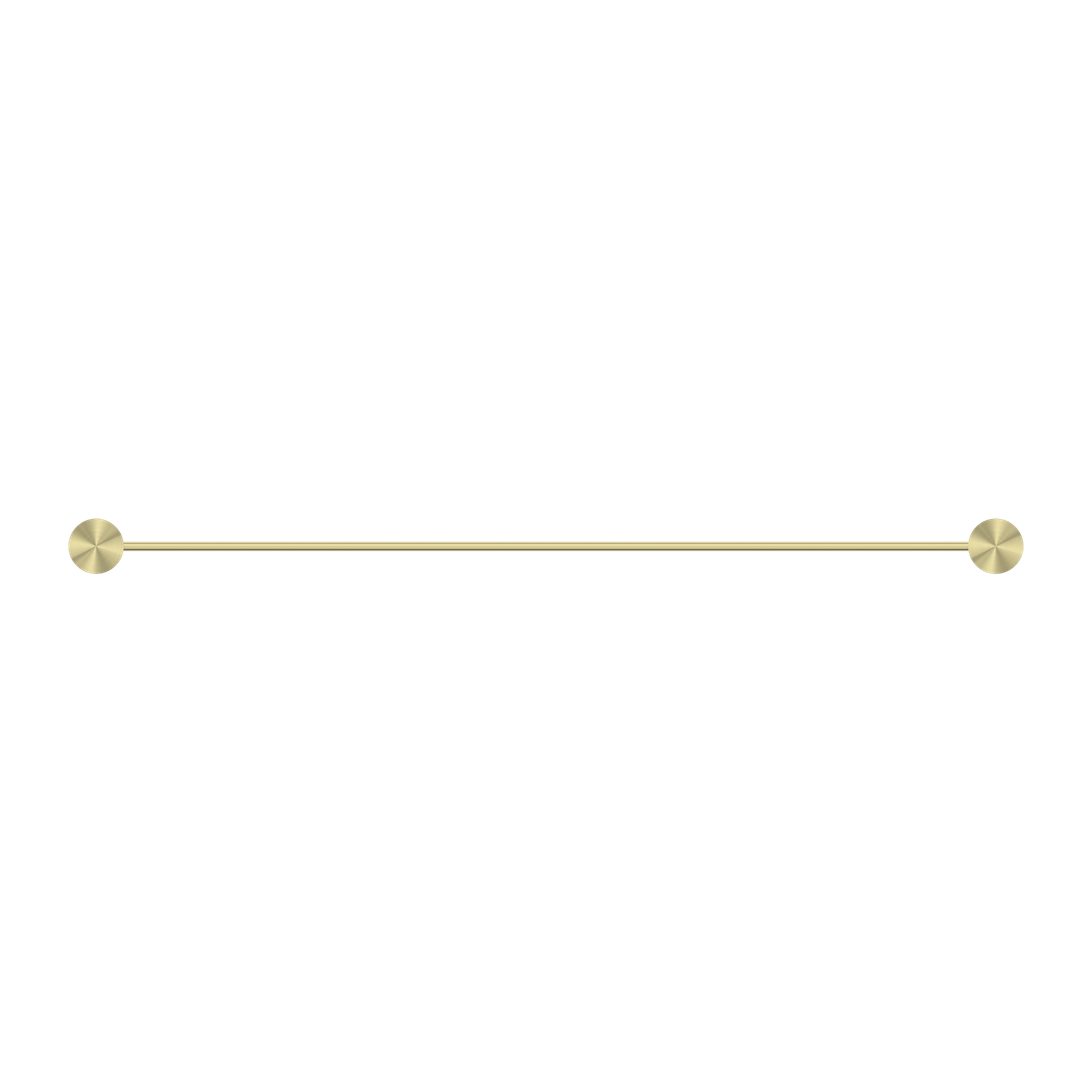 Nero Opal Single Towel Rail Brushed Gold 600mm