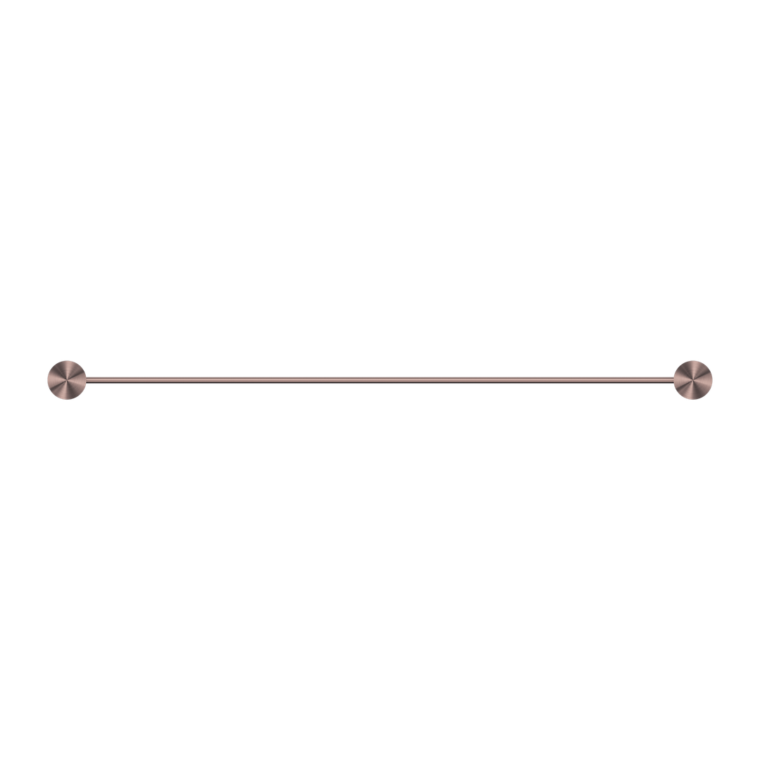 Nero Opal Single Towel Rail Brushed Bronze 600mm