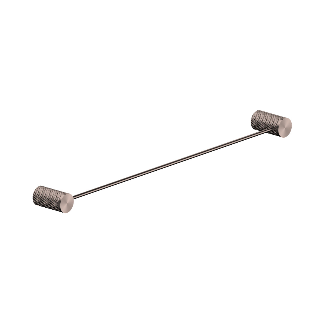 Nero Opal Single Towel Rail Brushed Bronze 600mm
