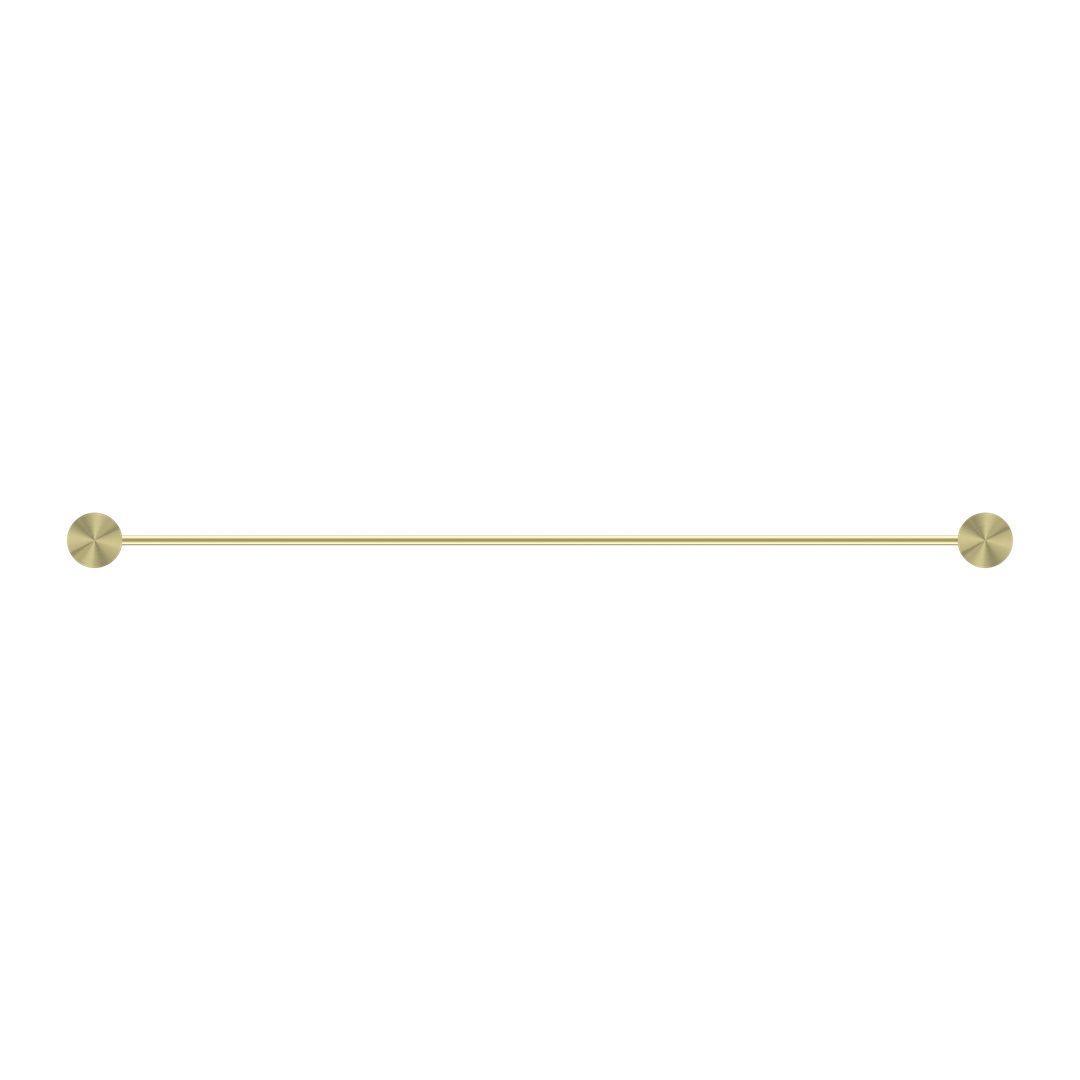 Nero Opal Double Towel Rail Brushed Gold 600mm