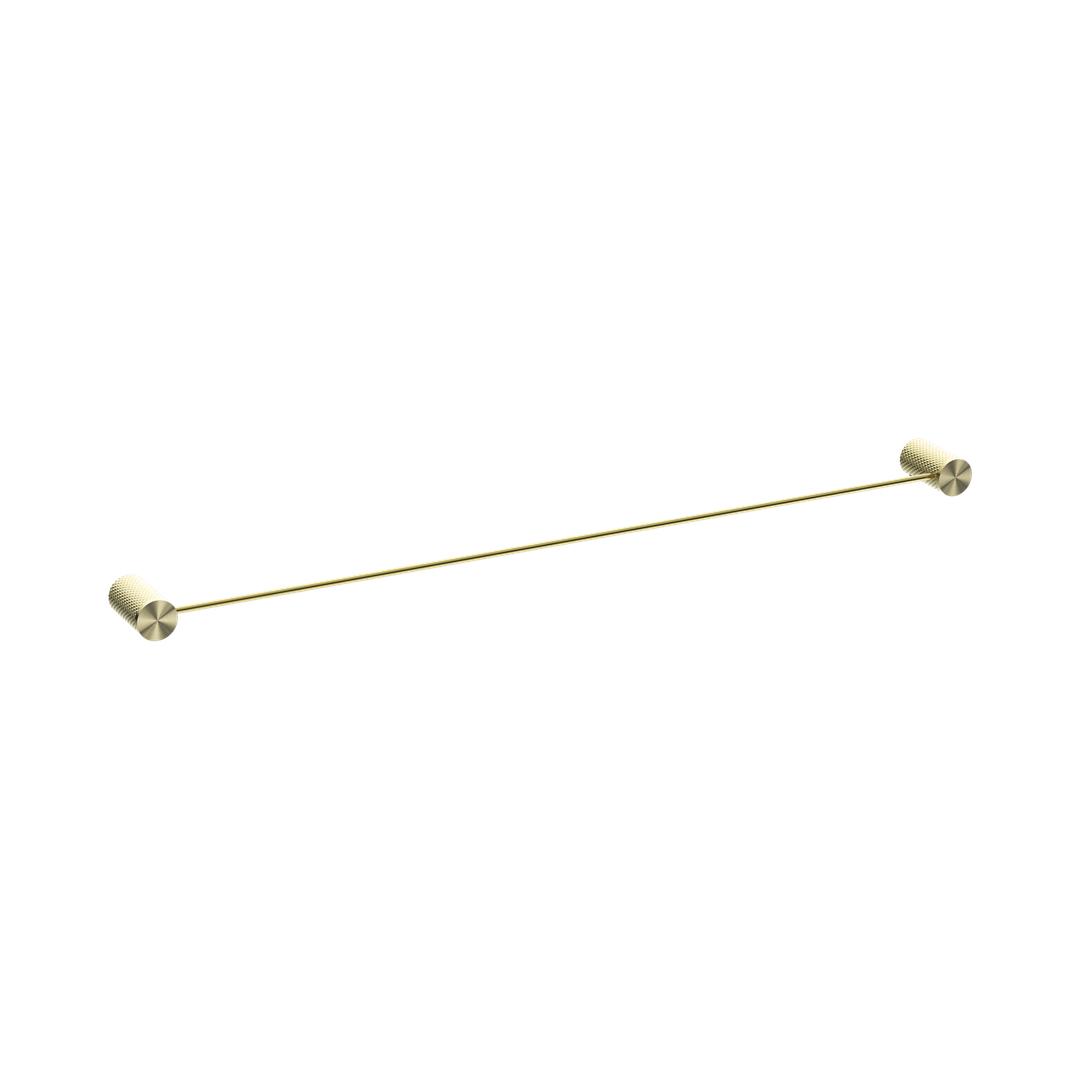 Nero Opal Single Towel Rail 800Mm Brushed Gold