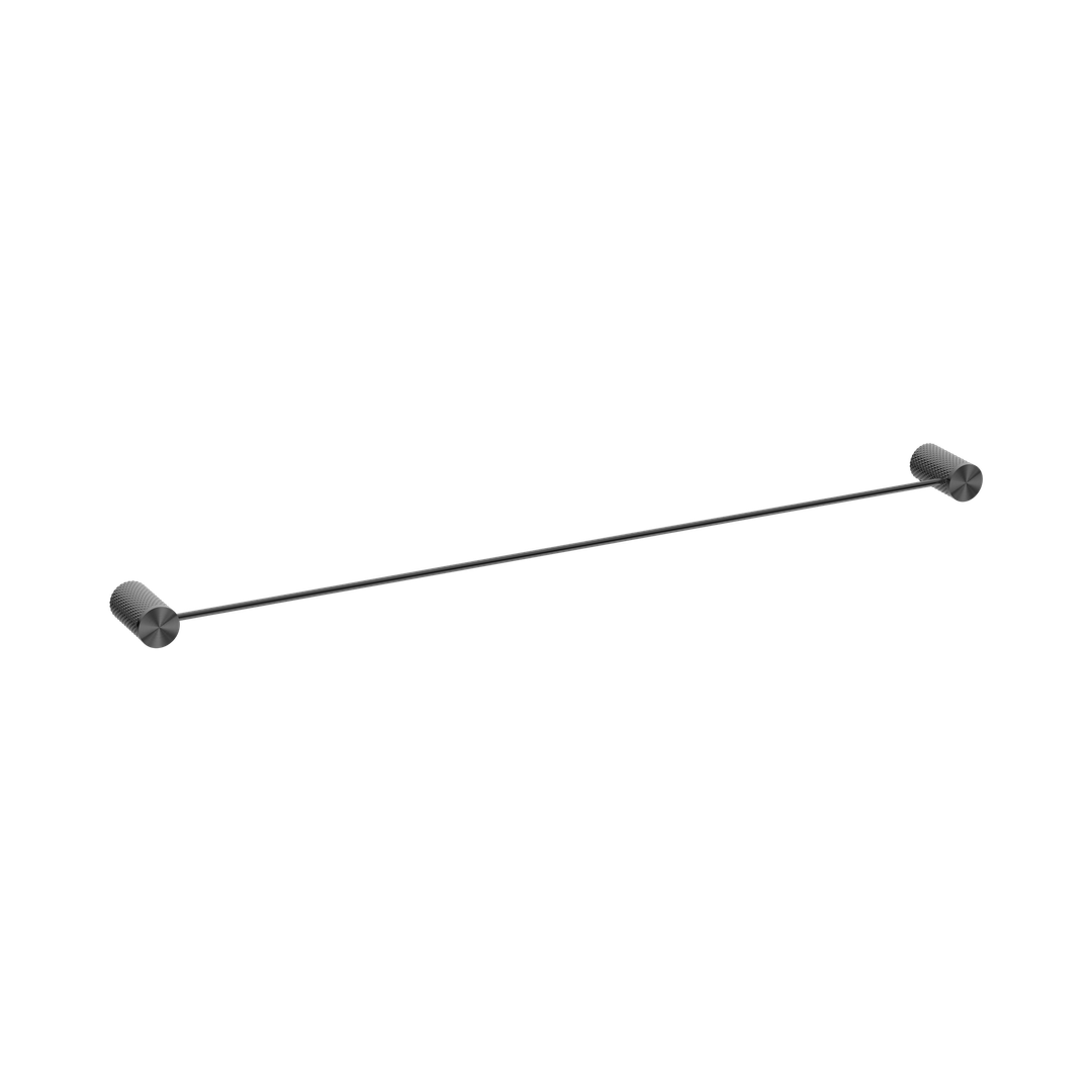 Nero Opal Single Towel Rail 800Mm Graphite