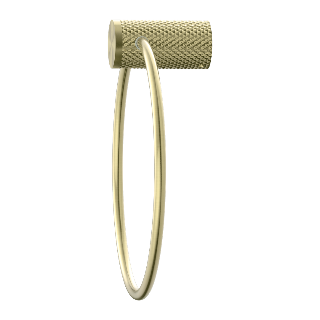 Opal Towel Ring Brushed Gold