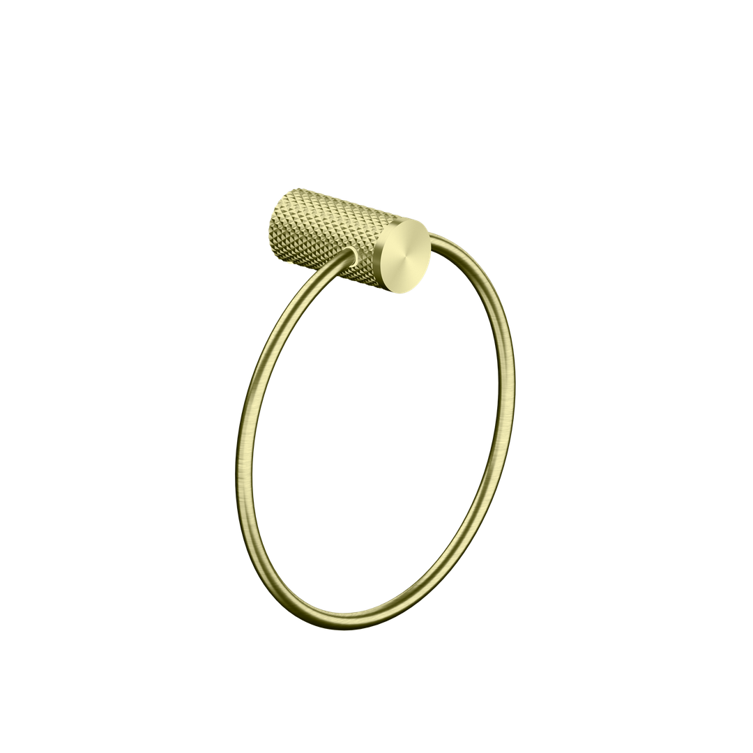 Opal Towel Ring Brushed Gold