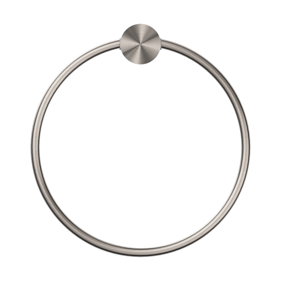 Nero Opal Towel Ring Brushed Nickel