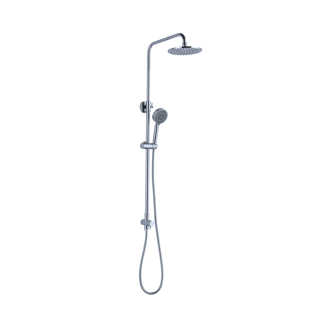 Nero Nova Round Shower Set Bottom Inlet - Chrome