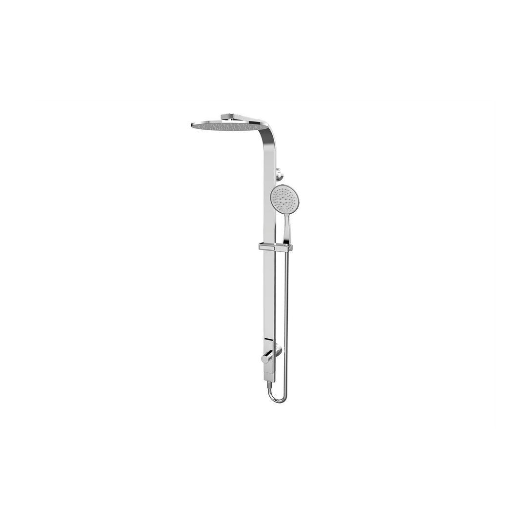 Nero Rain Round Shower Set Single Hose - Chrome