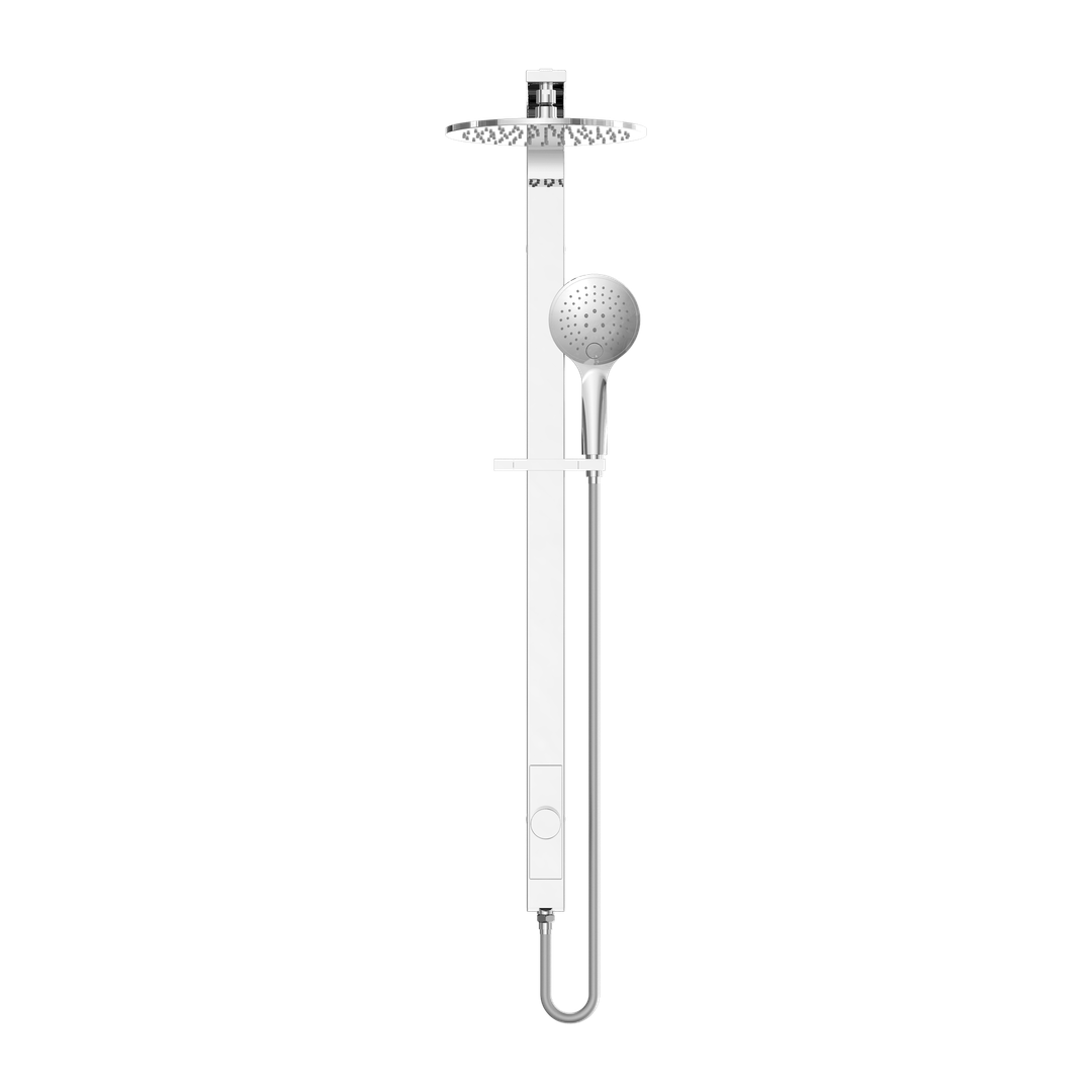 Nero Rain Round Shower Set Single Hose - Chrome