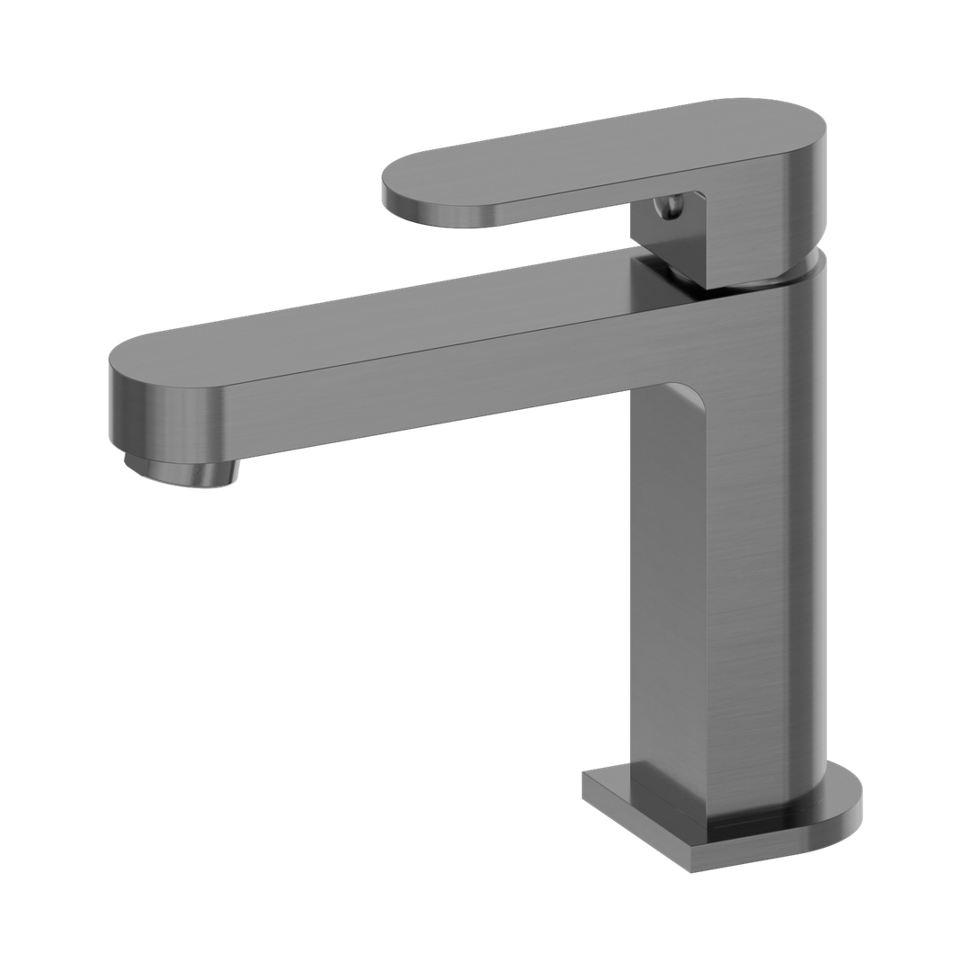 Nero Ecco Basin Mixer - Gun Metal