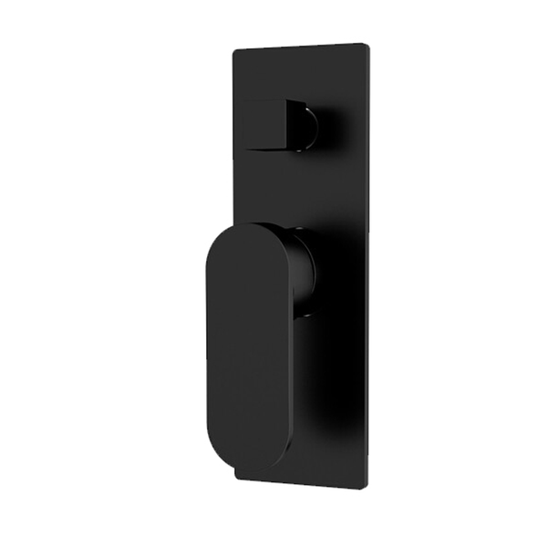 Nero Ecco Shower Mixer With Divertor Matt Black