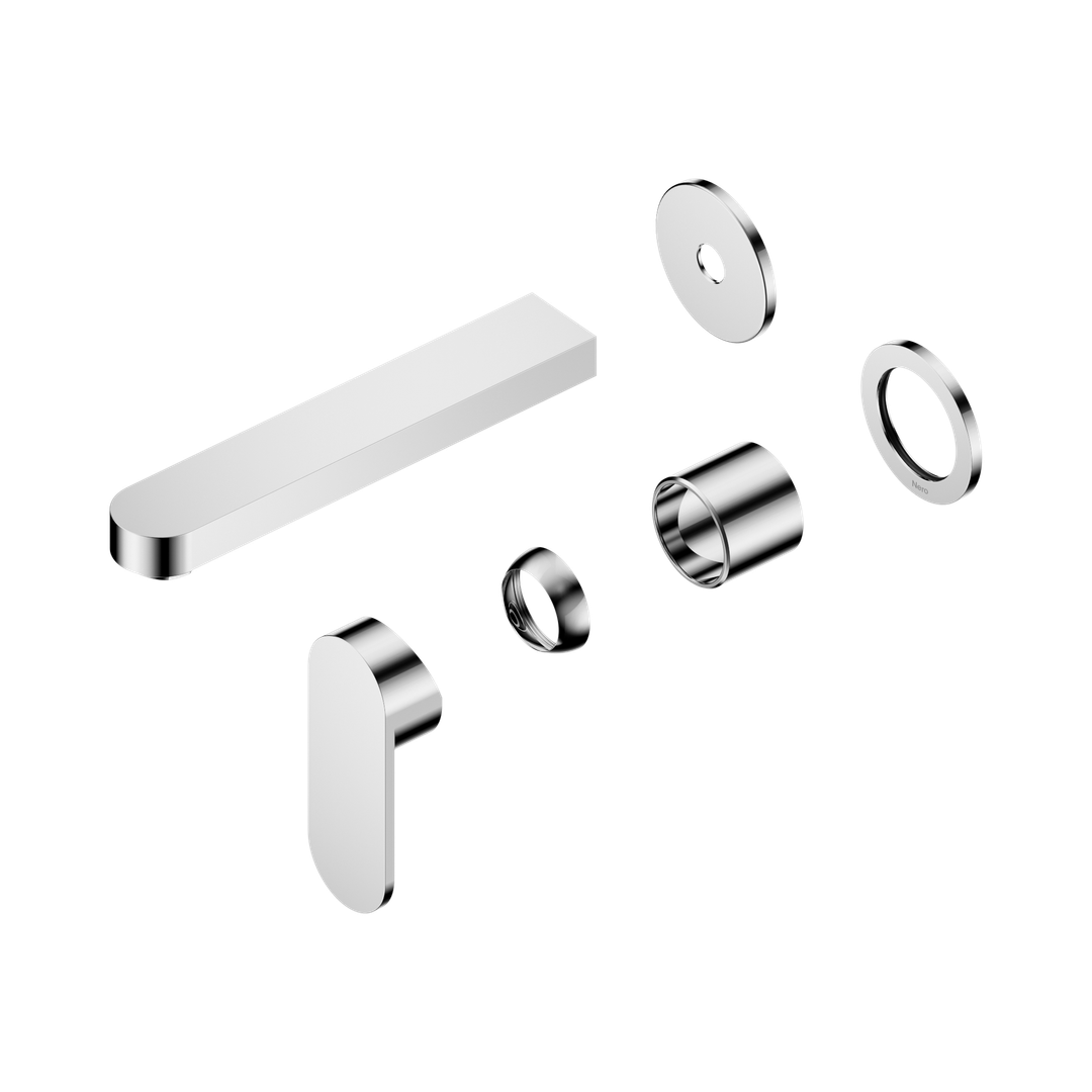 Nero Ecco Wall Basin/Bath Mixer Separate Back Plate 60Mm Trim Kits Only Chrome