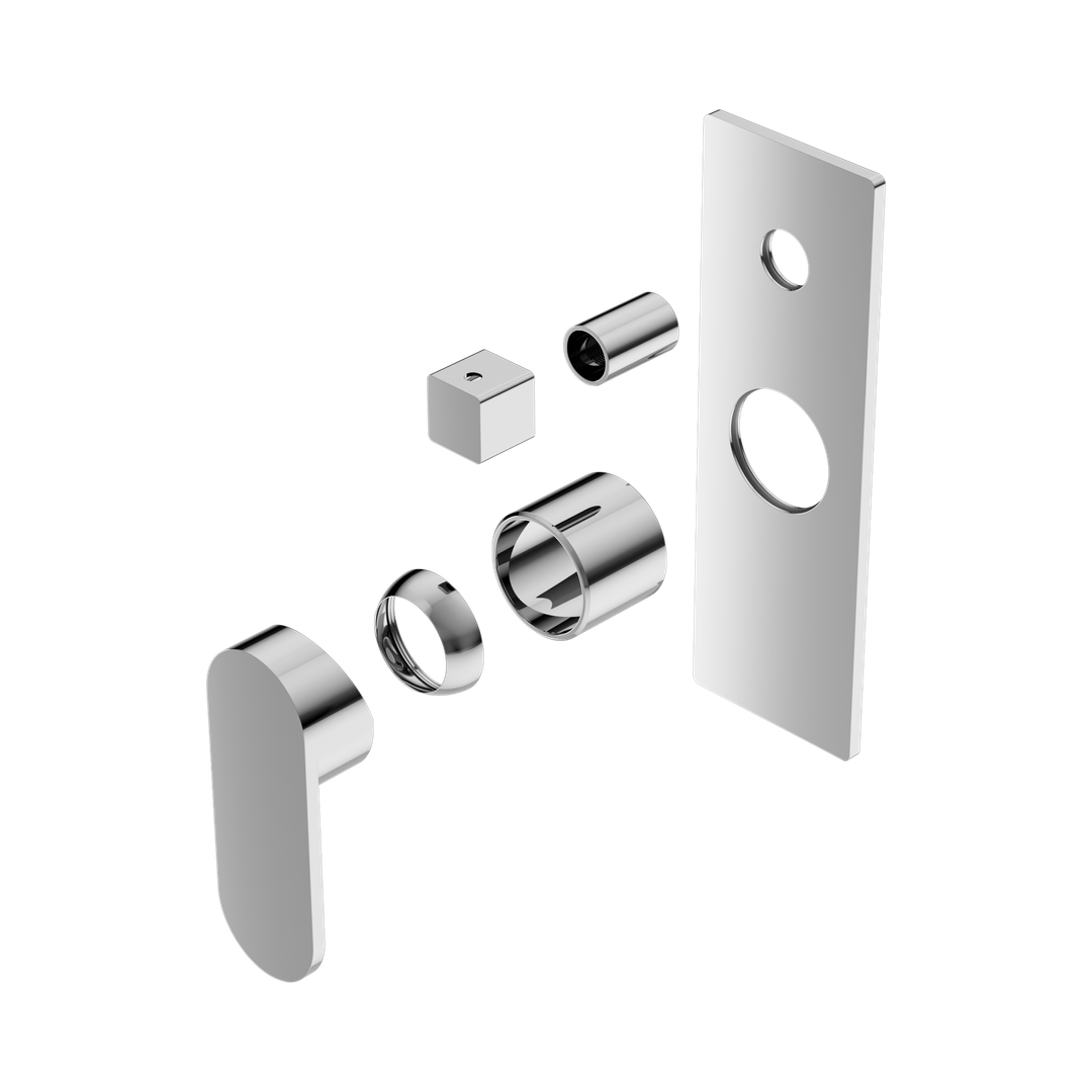 Nero Ecco Shower Mixer With Diverter Trim Kits Only Chrome