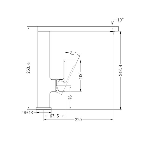 Nero Celia Kitchen Mixer Brushed Nickel