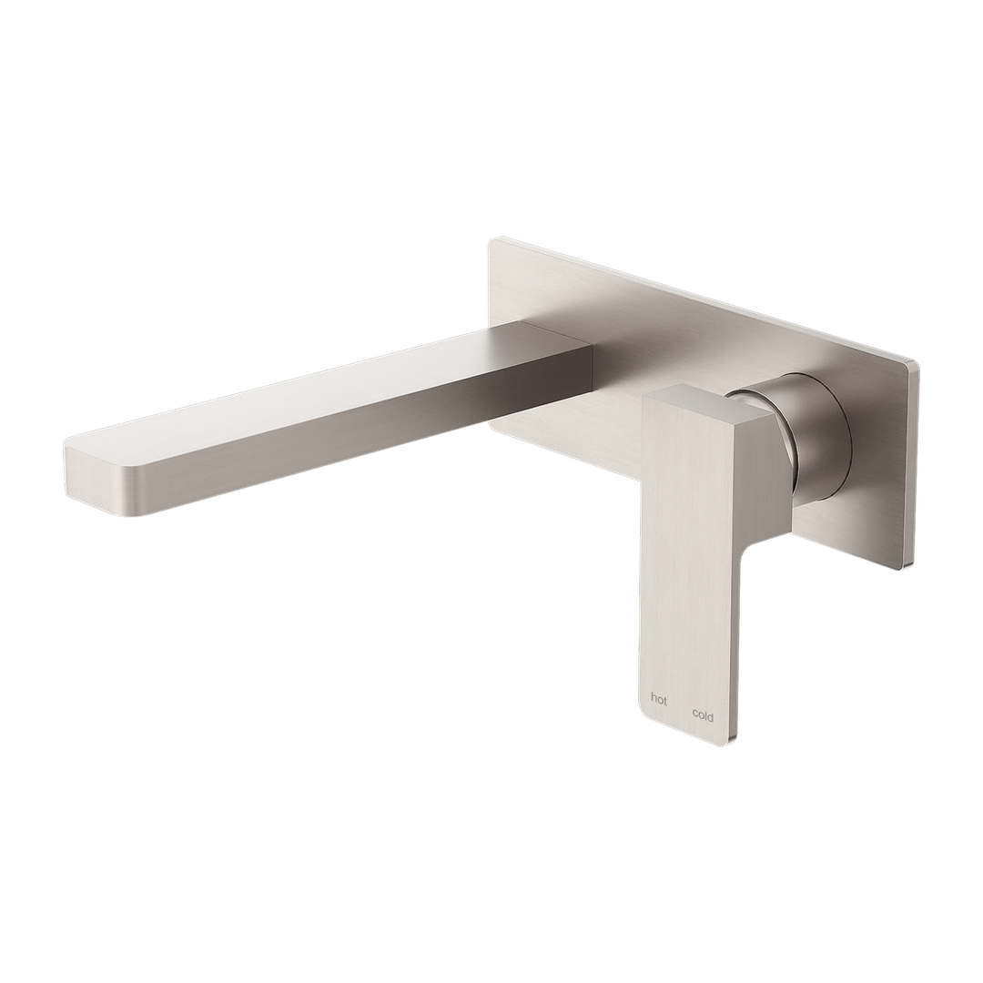 Nero Celia Wall Basin Mixer Brushed Nickel