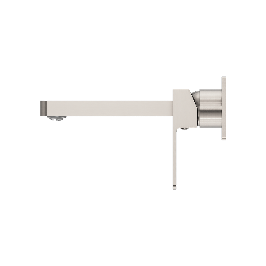 Nero Celia Wall Basin Mixer Brushed Nickel