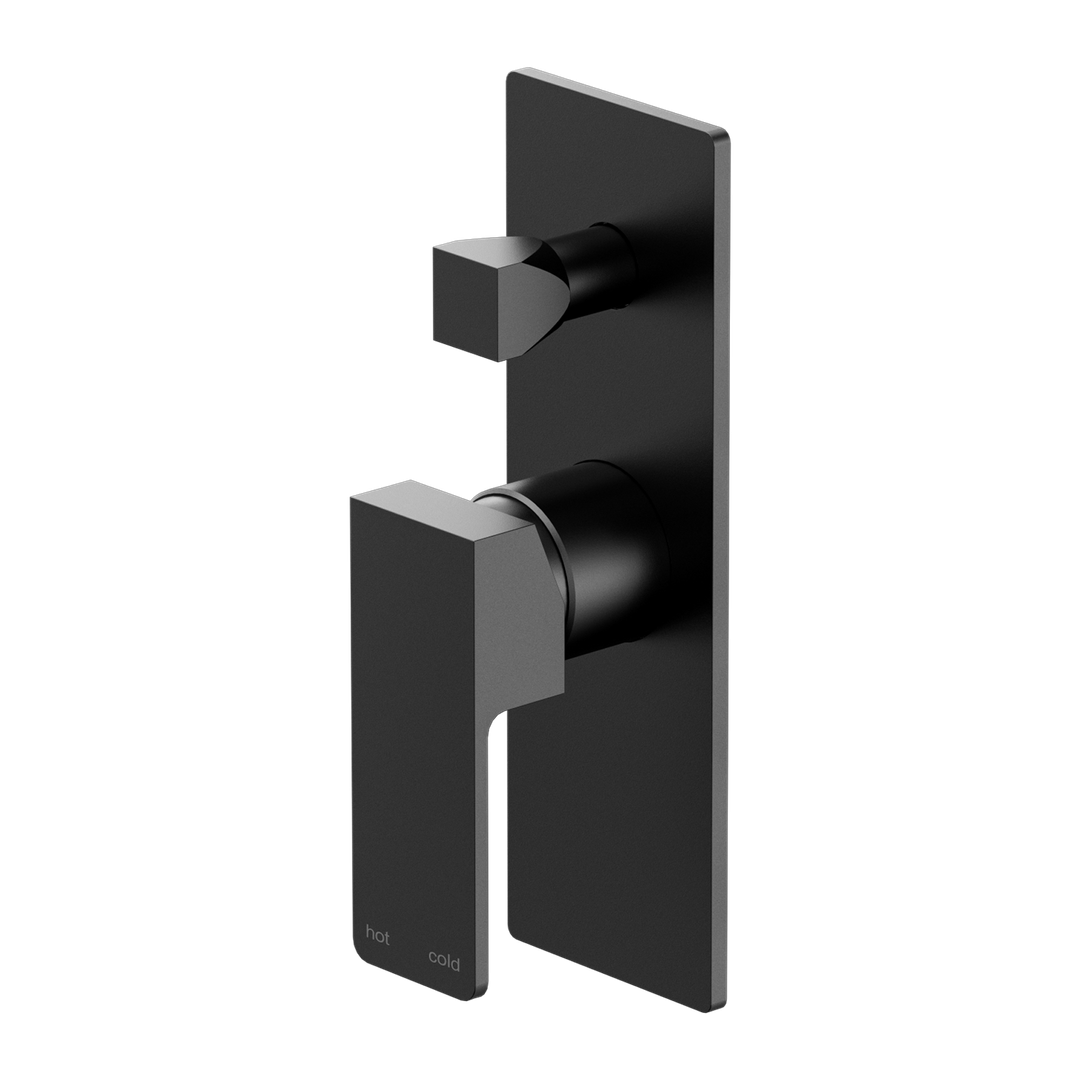 Nero Celia Shower Mixer With Divertor - Matt Black