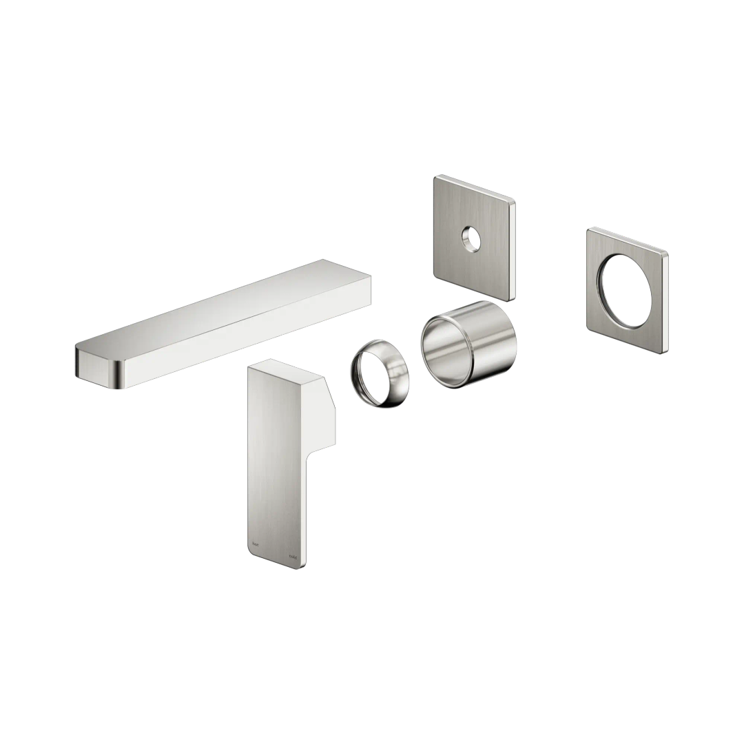 Nero Celia Wall Basin/Bath Mixer Separate Back Plate Trim Kits Only Brushed Nickel