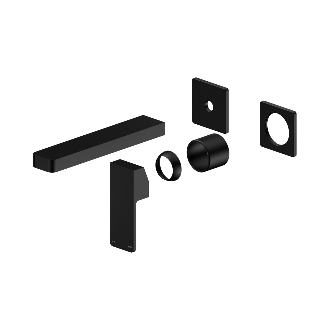 Nero Celia Wall Basin/Bath Mixer Separate Back Plate Trim Kits Only Matte Black
