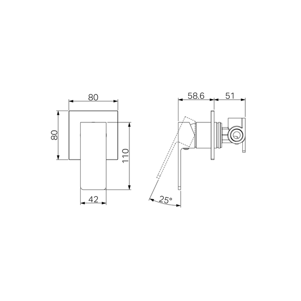 Nero Celia Shower Mixer Matte Black