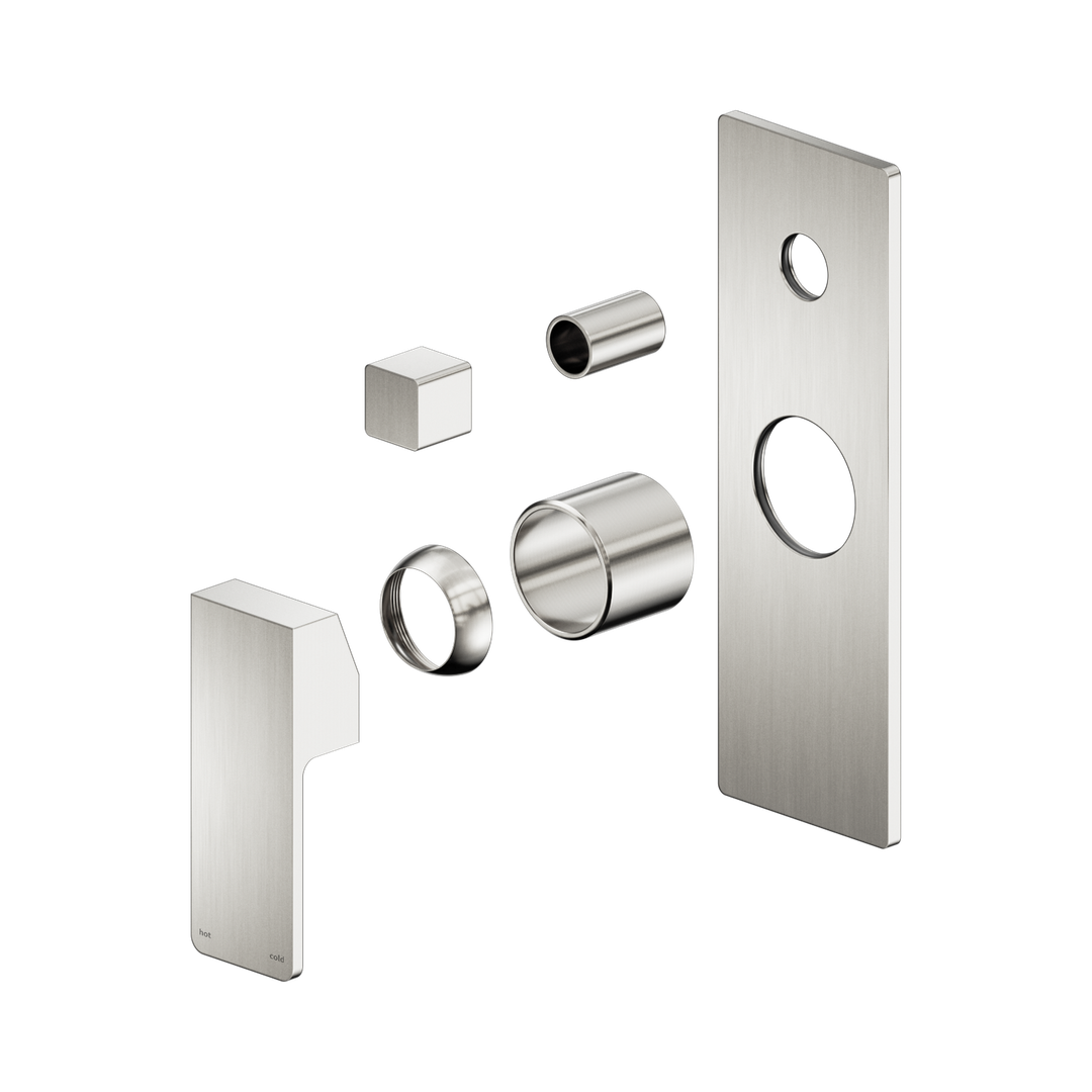 Nero Celia Shower Mixer With Diverter Trim Kits Only Brushed Nickel