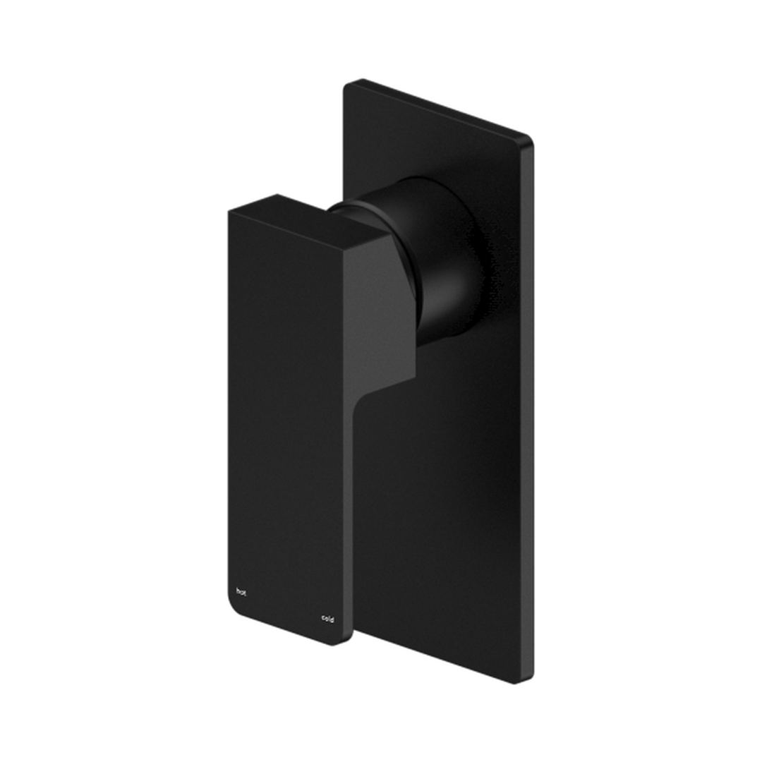 Nero Celia Shower Mixer Rectangular Backplate Matte Black