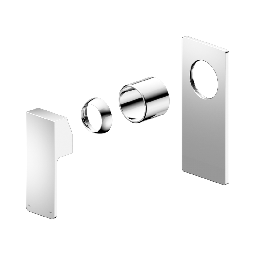 Nero Celia Shower Mixer Rectangular Backplate Trim Kits Only Chrome