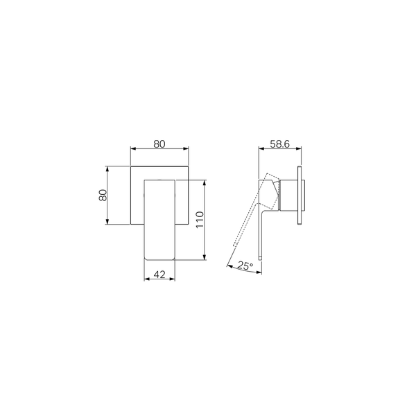 Nero Celia Shower Mixer Trim Kits Only Chrome