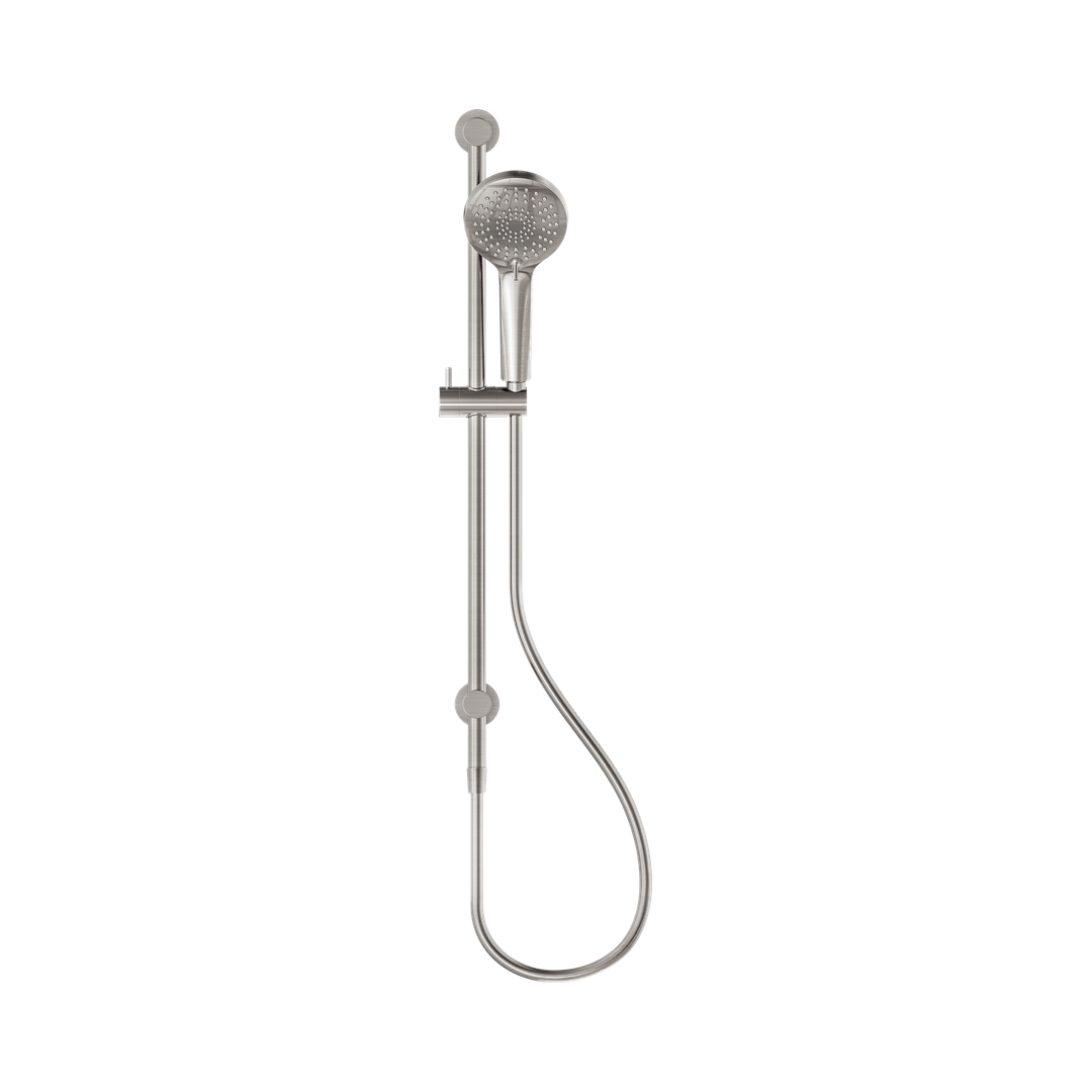 Nero 3 Function Shower Rail Brushed Nickel