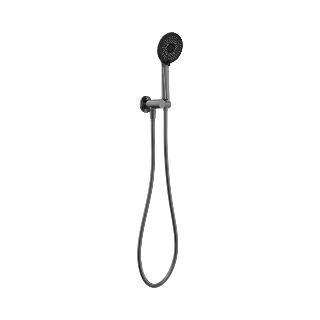 Project Round Nero Shower On Bracket 4 Star Rating - Gun Metal