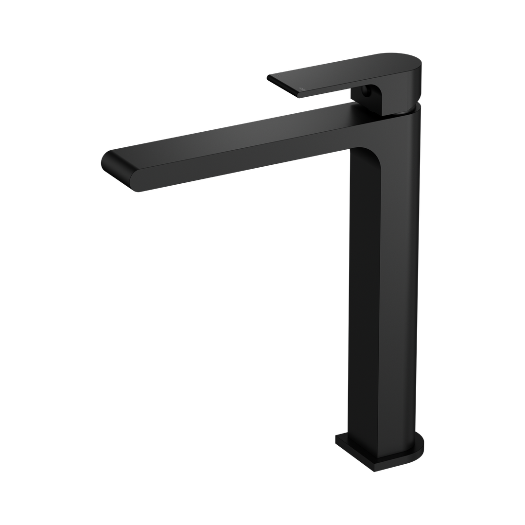 Nero Bianca Tall Basin Mixer Matt Black