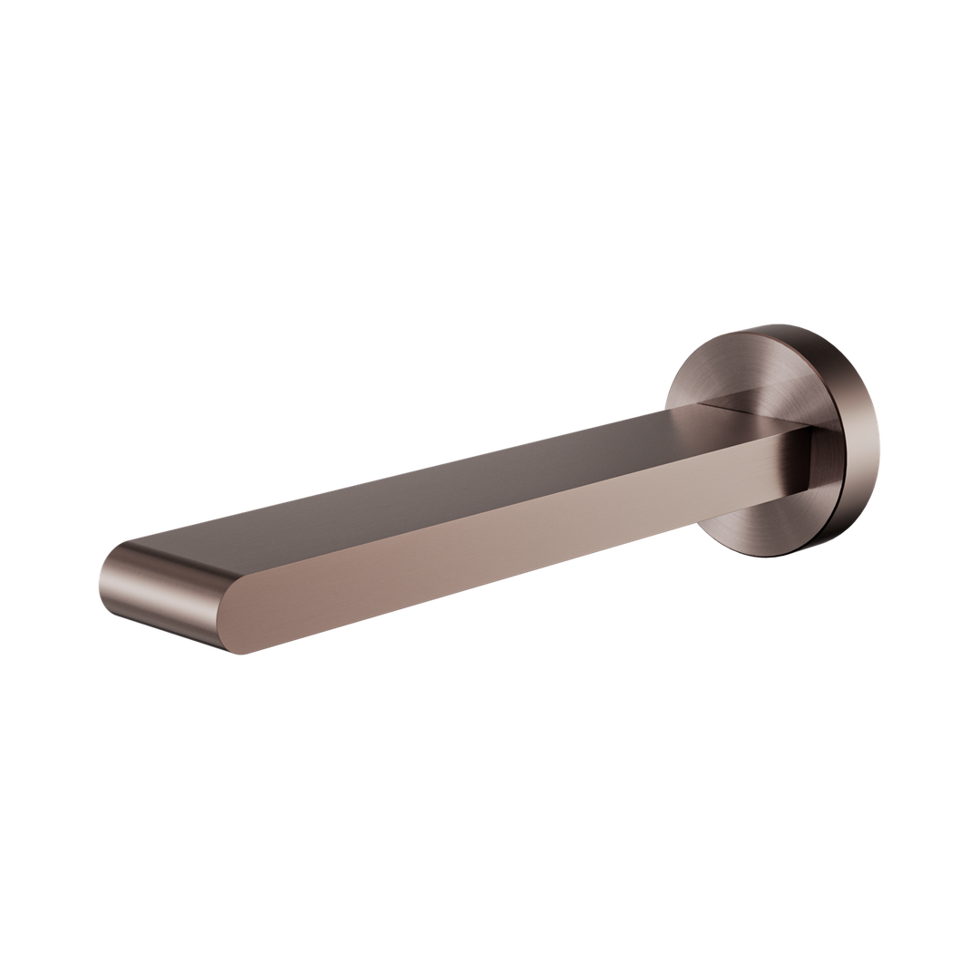 Nero Bianca Fixed Bath Spout Only 200Mm Brushed Bronze