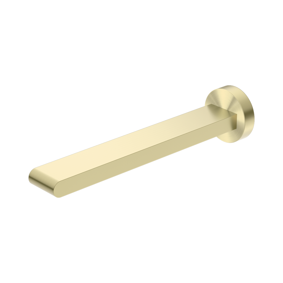 Nero Bianca Fixed Bath Spout Only 240Mm Brushed Gold