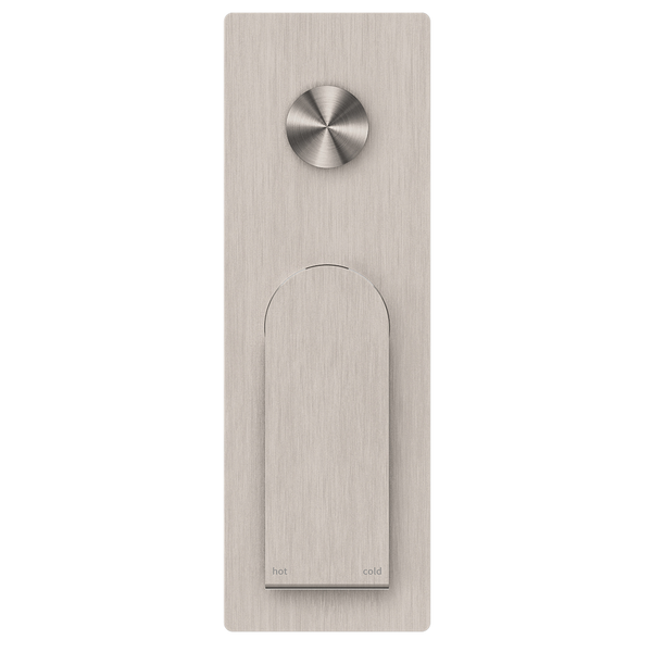 Nero Bianca Shower Mixer With Divertor Brushed Nickel