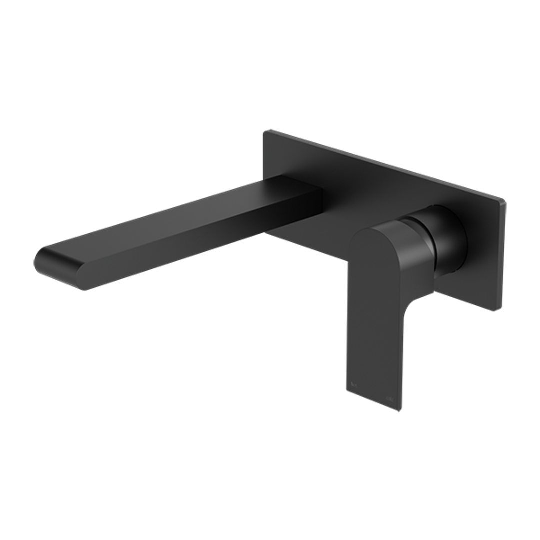 Nero Bianca Wall Basin Mixer Matt Black