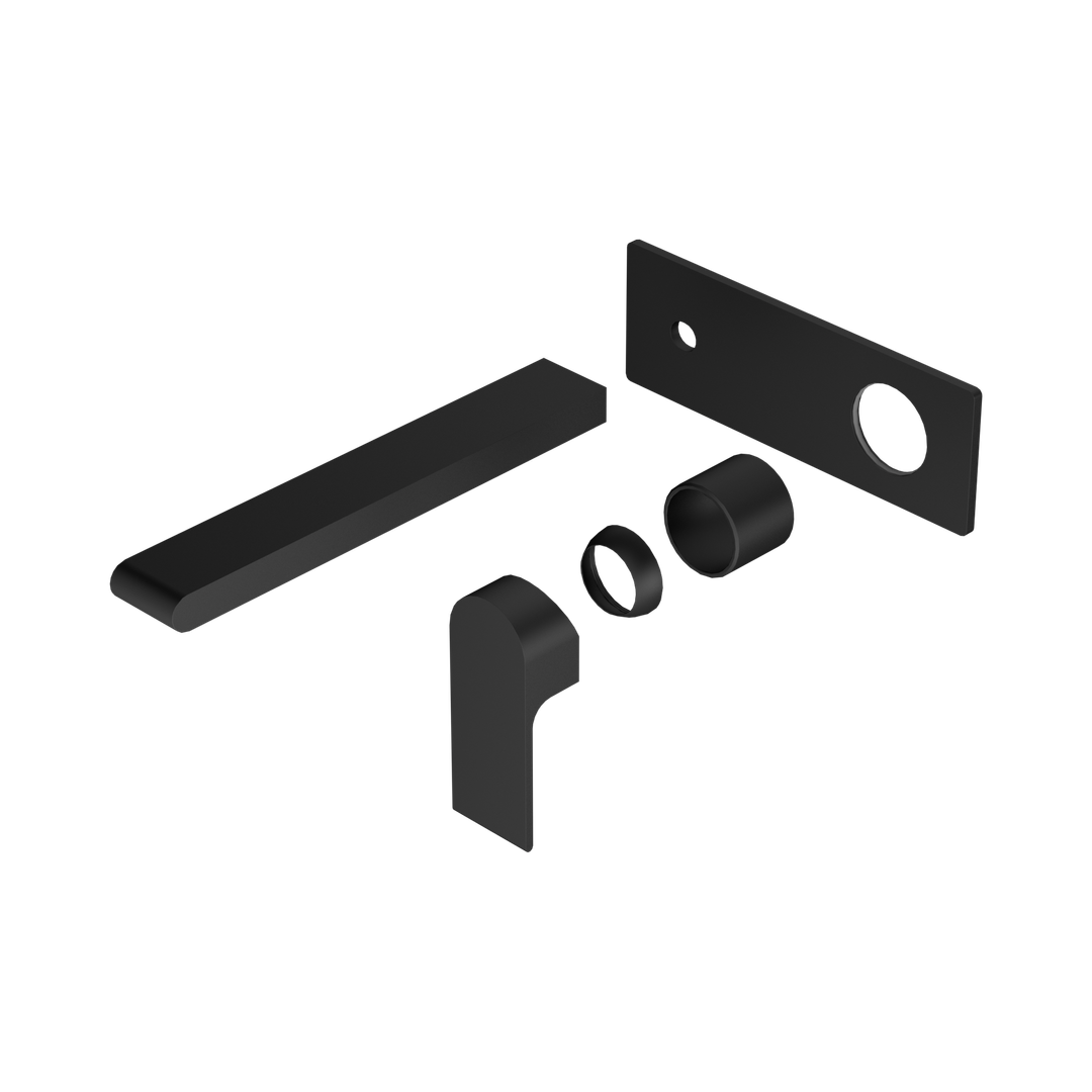 Nero Bianca Wall Basin/Bath Mixer 230Mm Trim Kits Only Matte Black