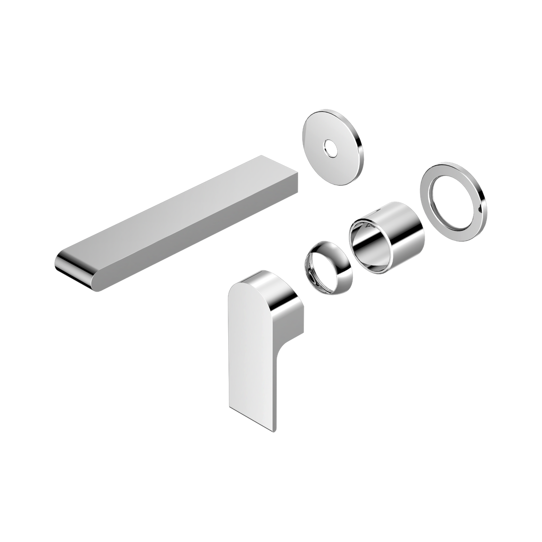 Nero Bianca Wall Basin/Bath Mixer Separate Back Plate 187Mm Trim Kits Only Chrome