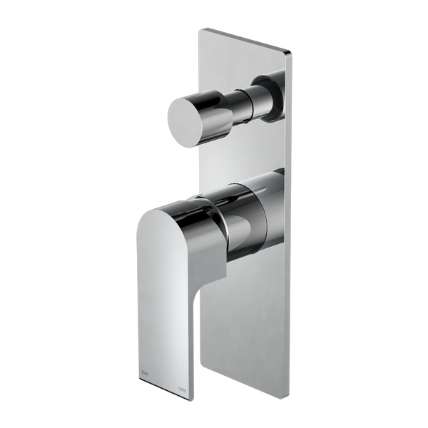 Nero Bianca Shower Mixer With Divertor Chrome